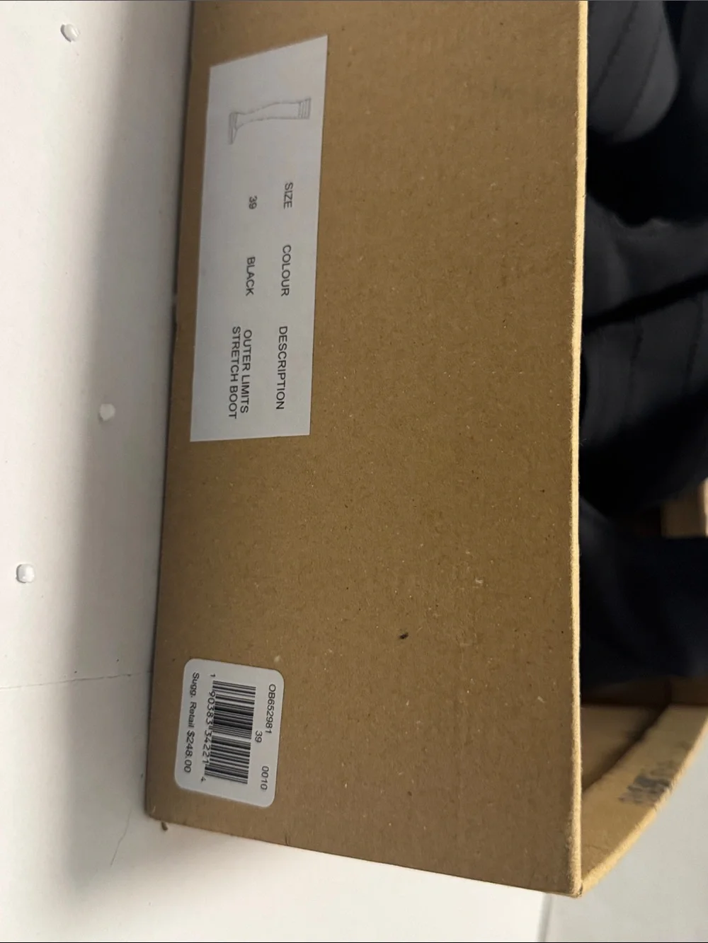 Free People  Black Outer Limits Stretch Boots Size 39 New in box